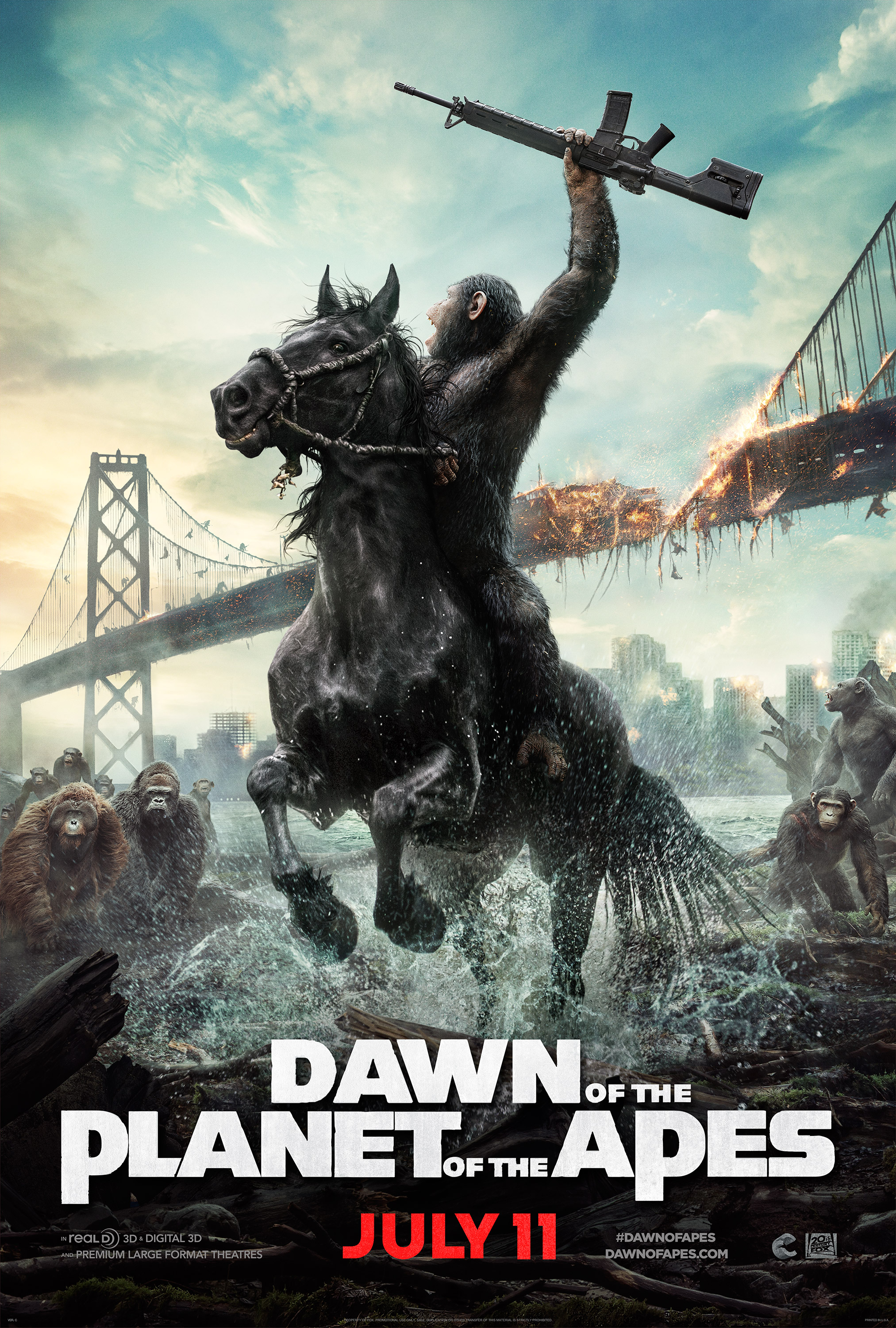 Dawn of the Planet of the Apes (2014) movie poster download