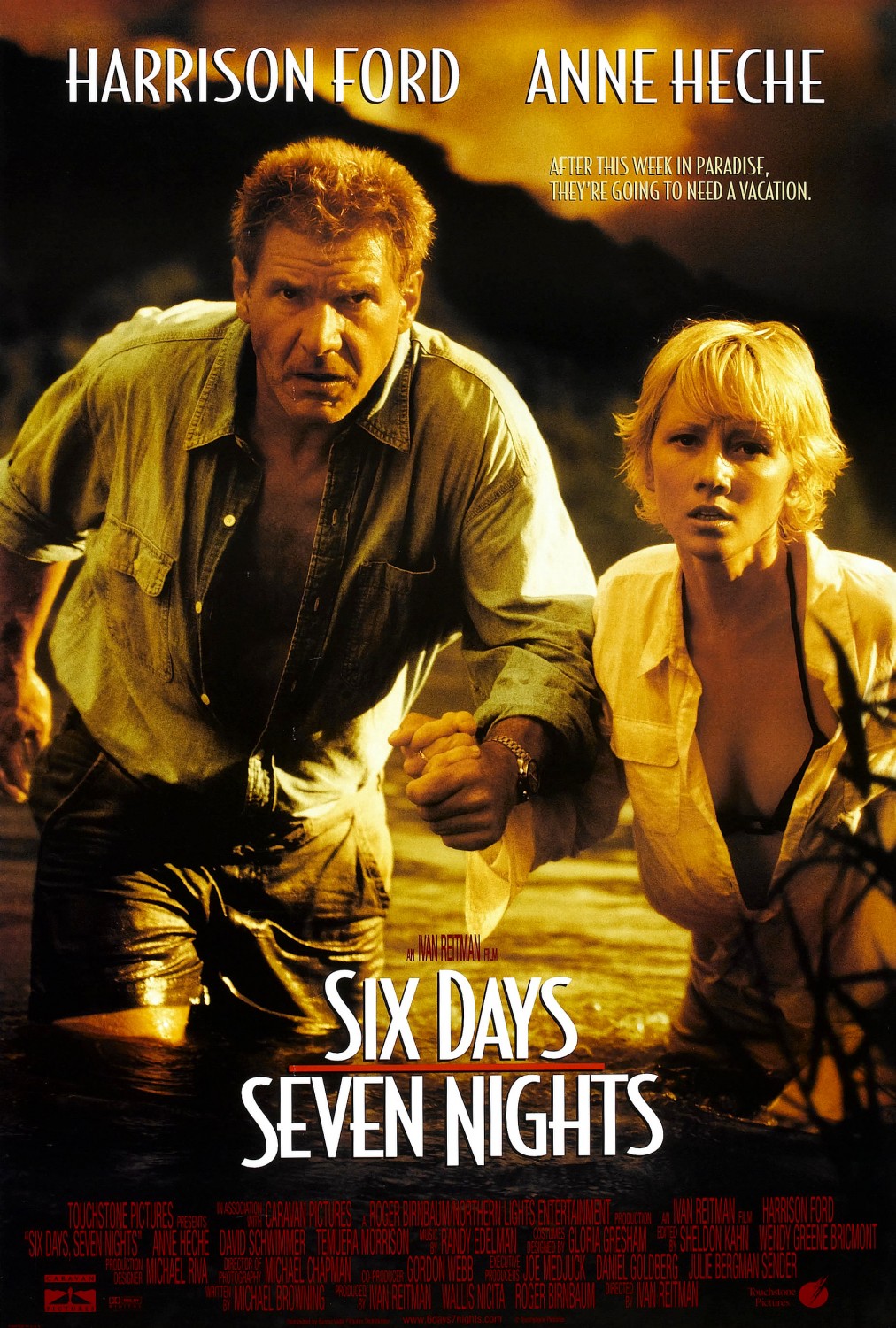 Six Days Seven Nights (1998) movie poster download